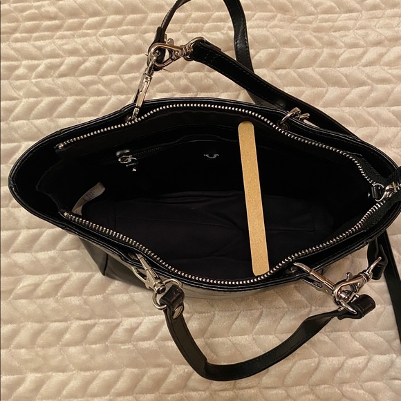 Two Opening Ceremony Leather Purses- Black and Yellow Python/Snake - Picture 9 of 10